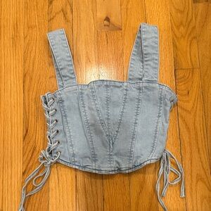 Theme Kids Blue Denim Top Size M